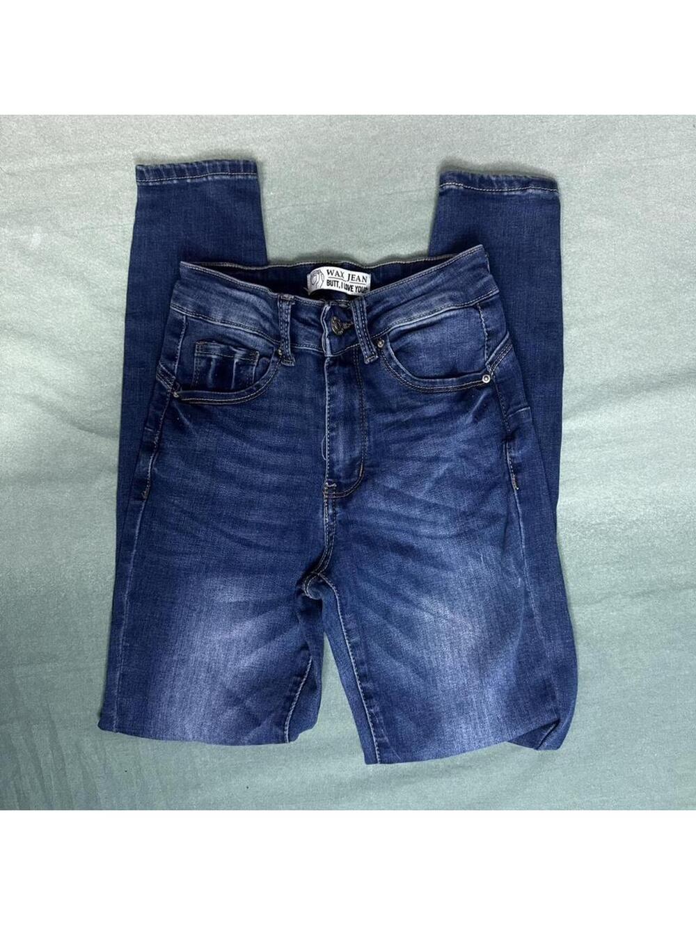 Wax Jean Women's Navy and Blue‎ Jeans